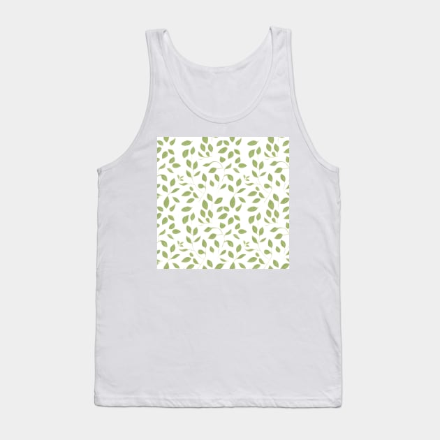 Leaf pattern, Seamless pattern with leaves Tank Top by Salasala